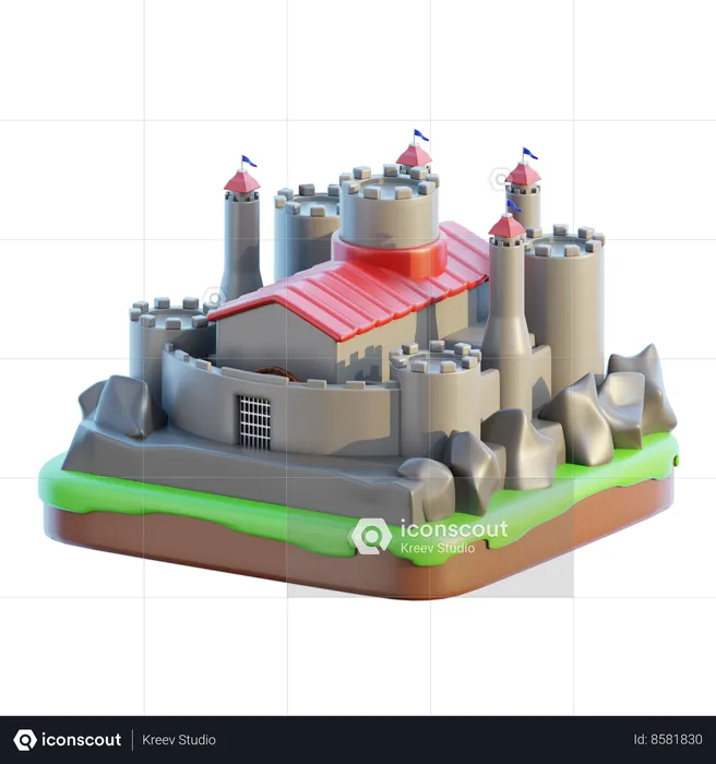 Château  3D Icon