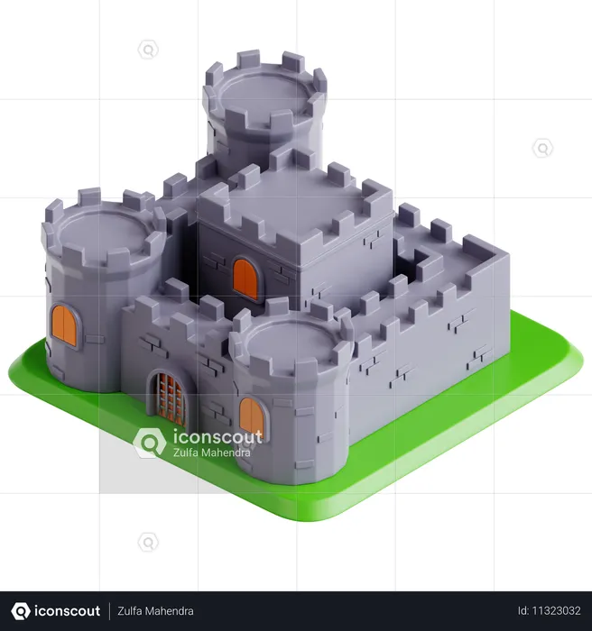 Château irlandais  3D Icon