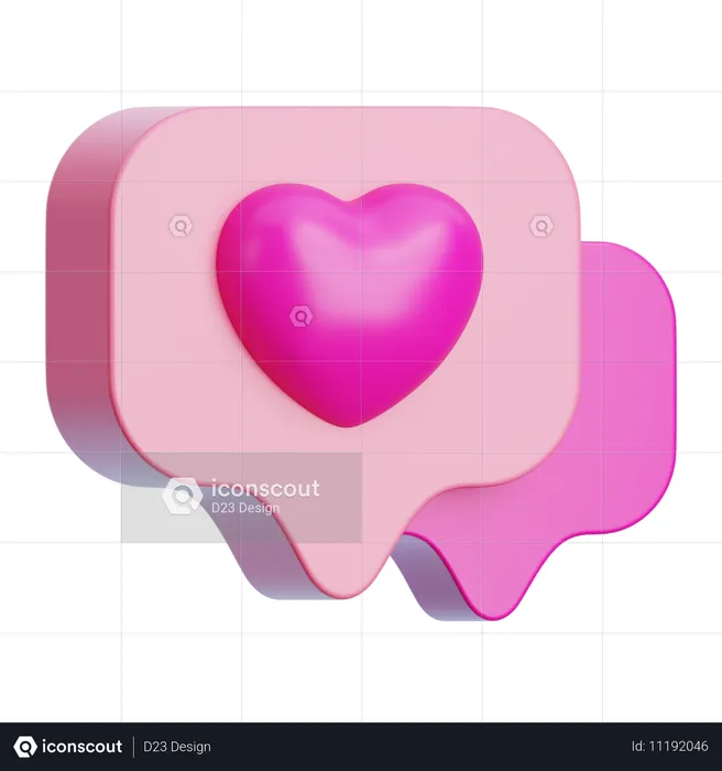 Charlas de amor  3D Icon