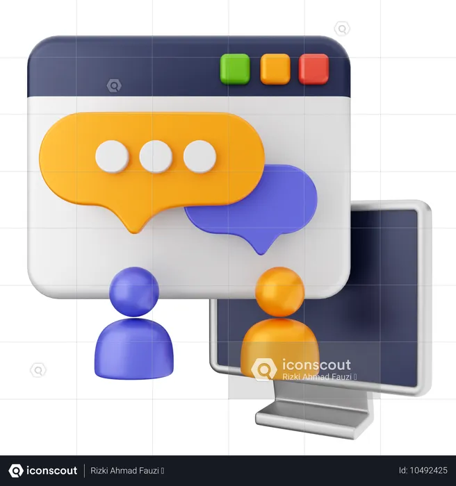 Chatten  3D Icon