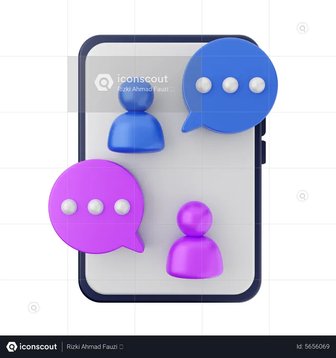 Chatten  3D Icon