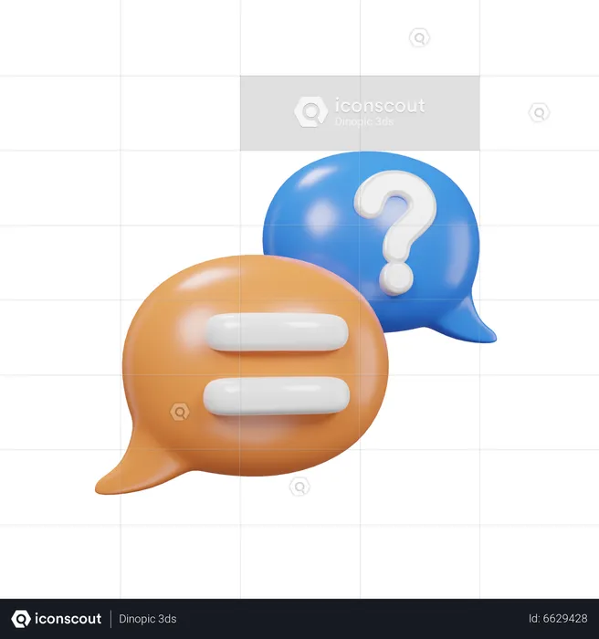 Mit Shop chatten  3D Icon