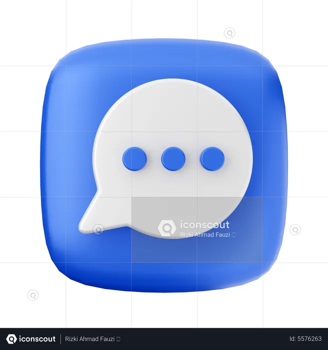 Chatting  3D Icon