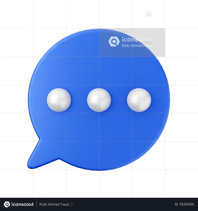 Chatting  3D Icon