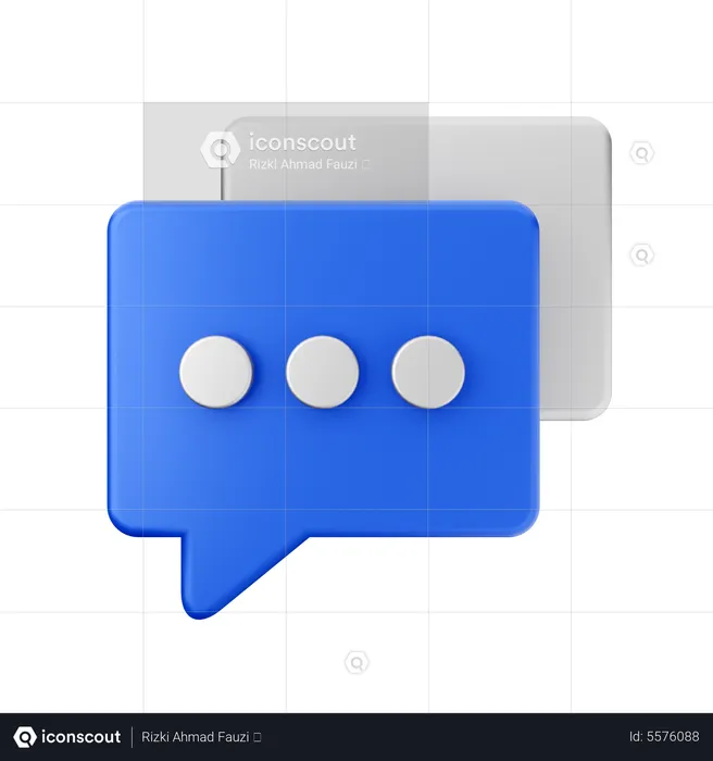 Chatting  3D Icon