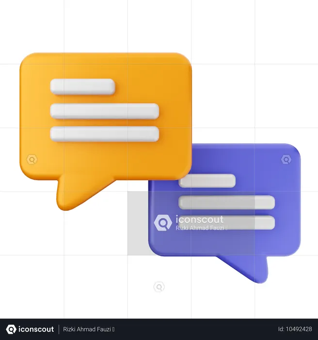 Chatting  3D Icon