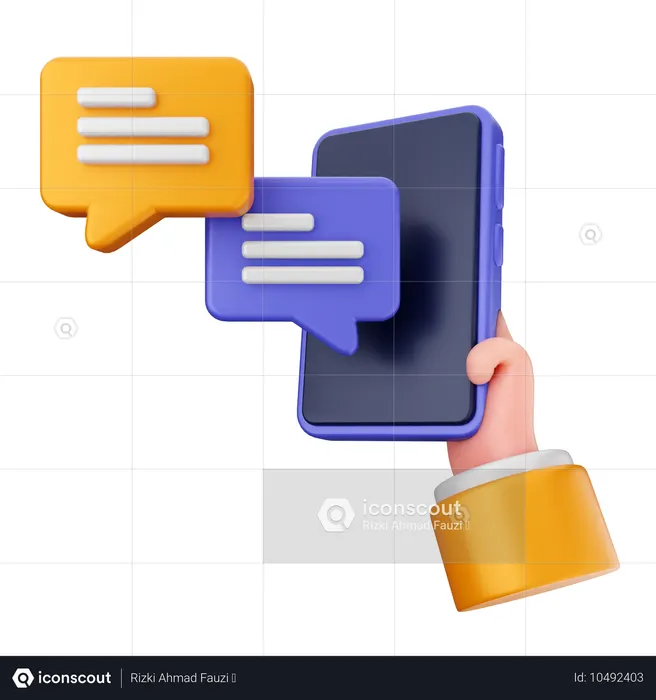 Chatting  3D Icon