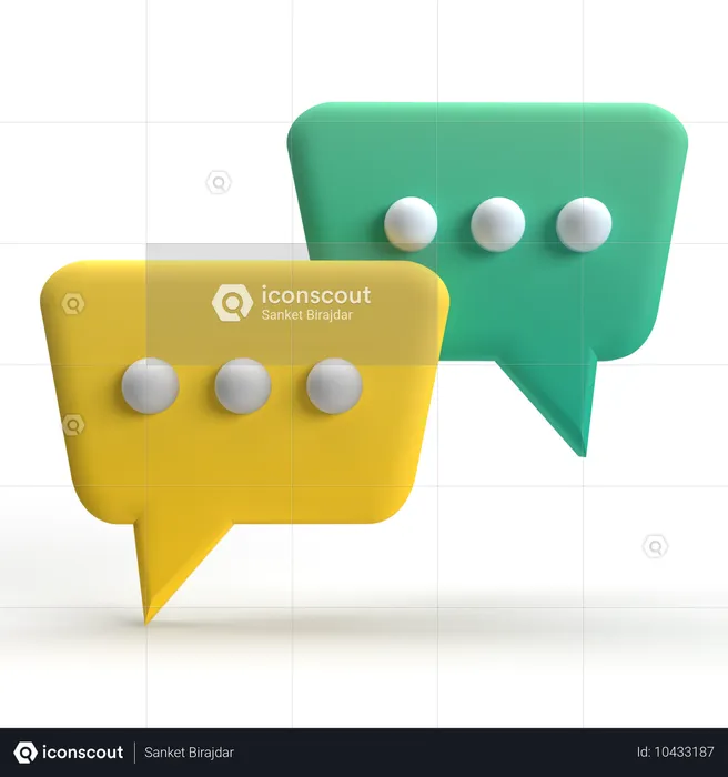 Chatting  3D Icon