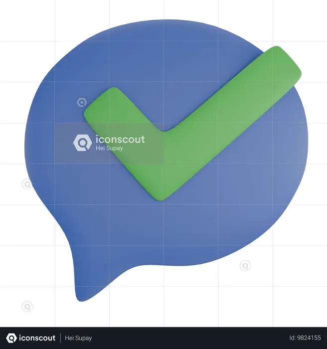 Chatting Babble Check Babble  3D Icon