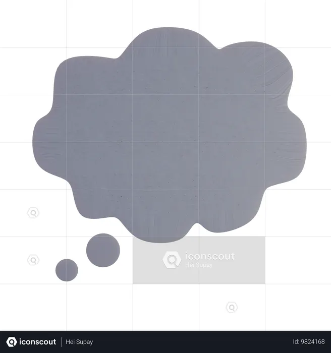 Chatting Cloud  3D Icon