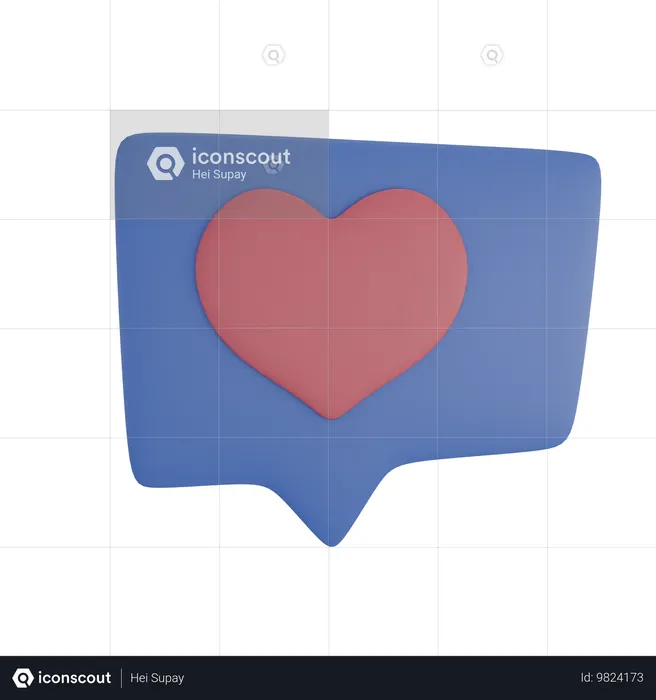 Chatting Love Cube  3D Icon