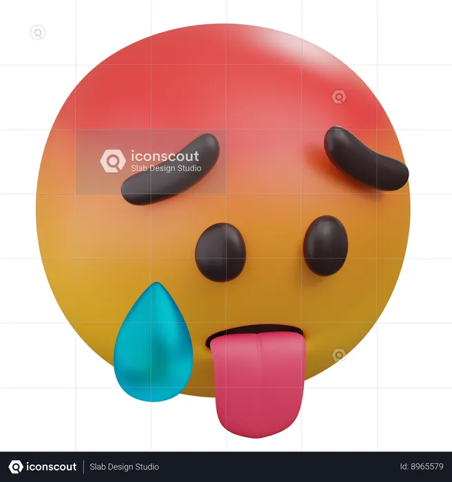 Emoji chaud Emoji 3D Icon