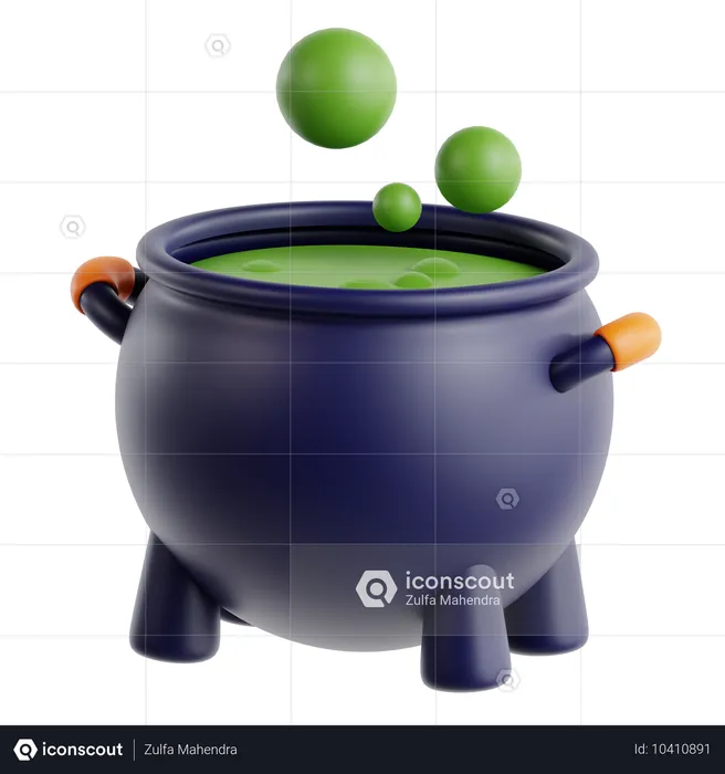 Pot de chaudron  3D Icon