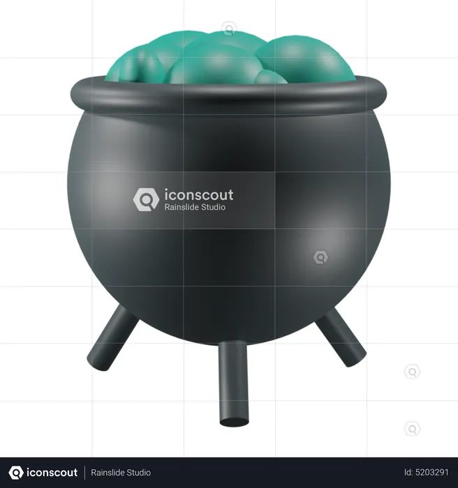 Pot de chaudron  3D Icon