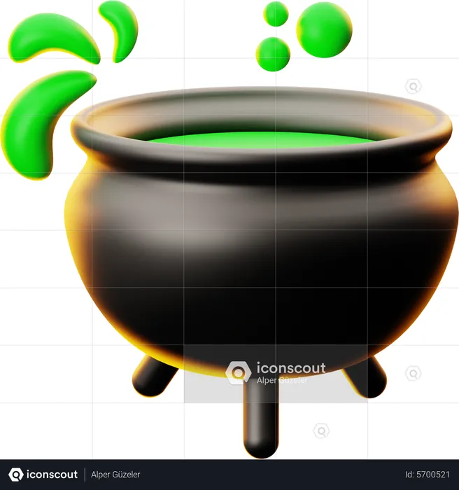 Pot de chaudron  3D Icon