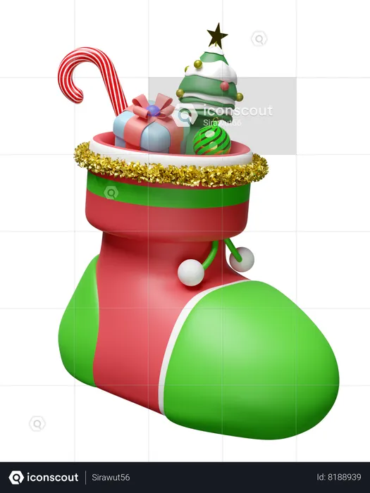 Chaussette de Noël  3D Icon