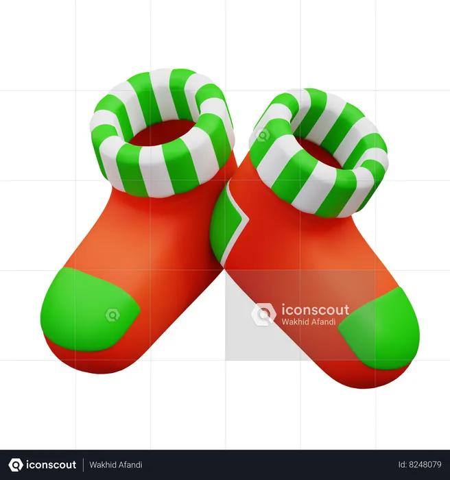 Chaussettes de Noël  3D Icon