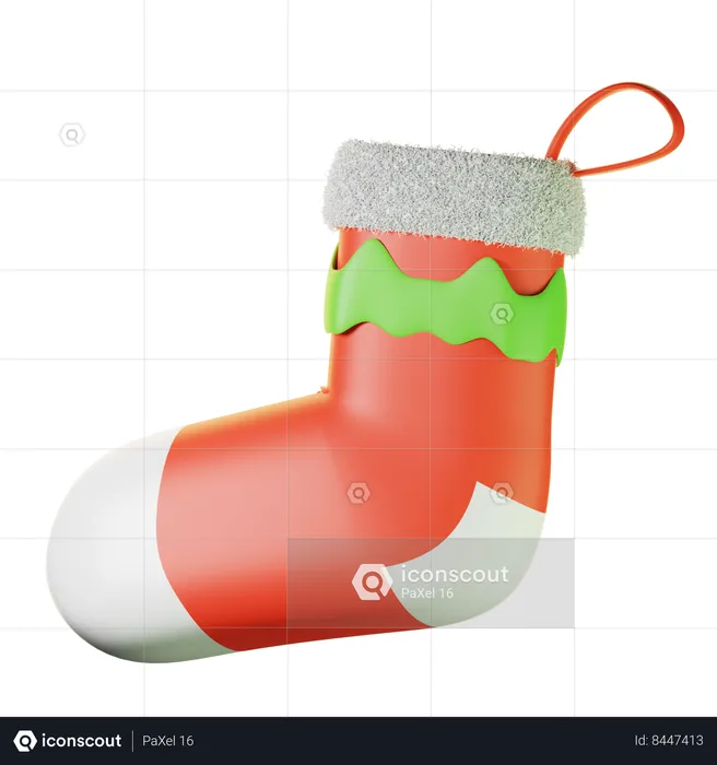 Chaussette de Noël  3D Icon