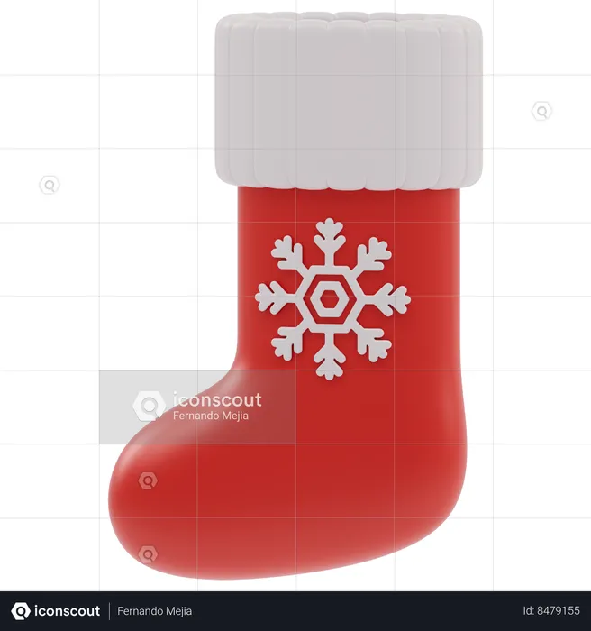 Chaussette de Noël  3D Icon