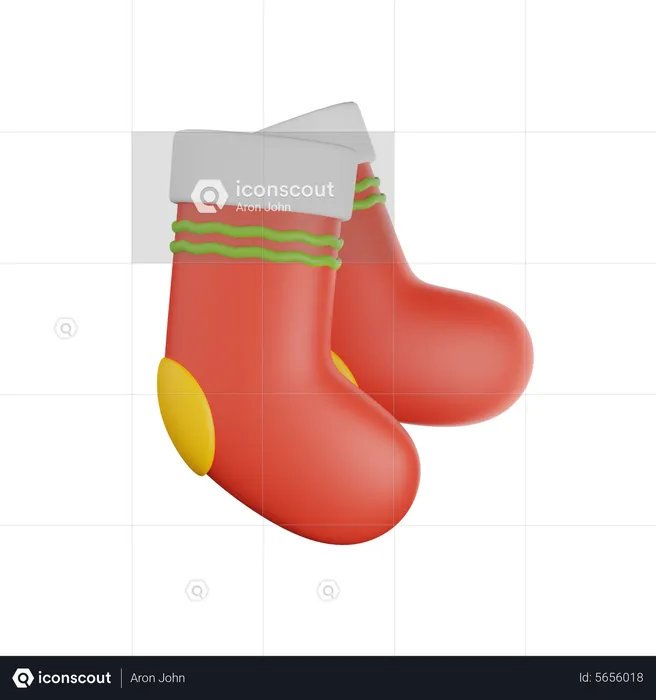 Chaussettes de Noël  3D Icon