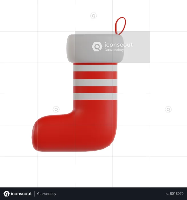 Chaussette de Noël  3D Icon