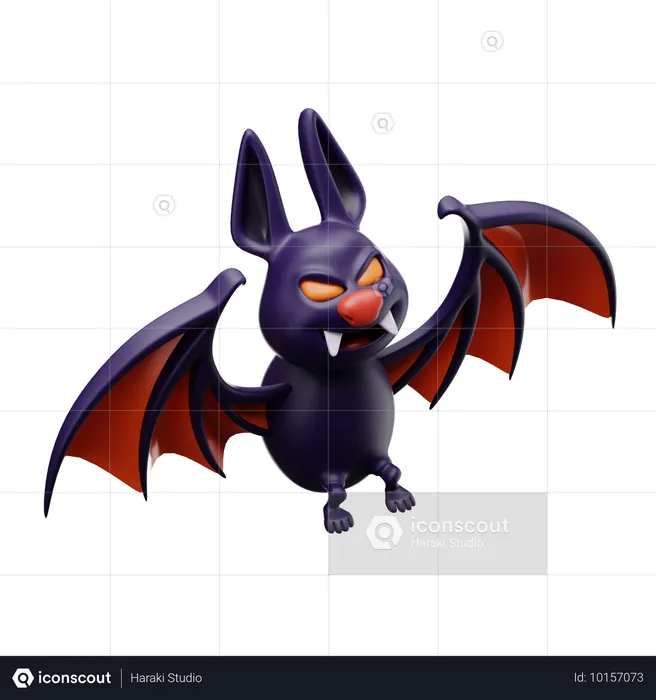 Chauve-souris maléfique  3D Icon