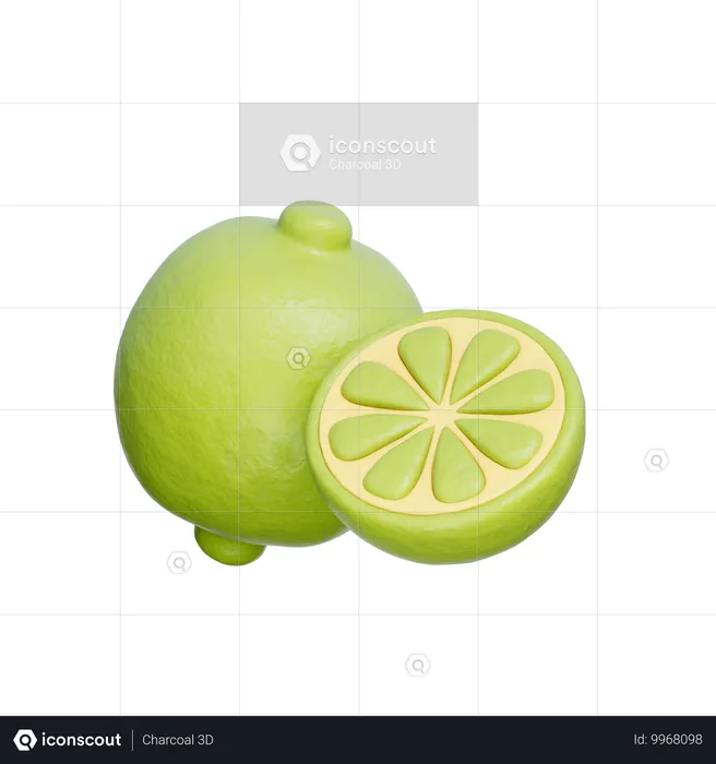 Citron vert  3D Icon