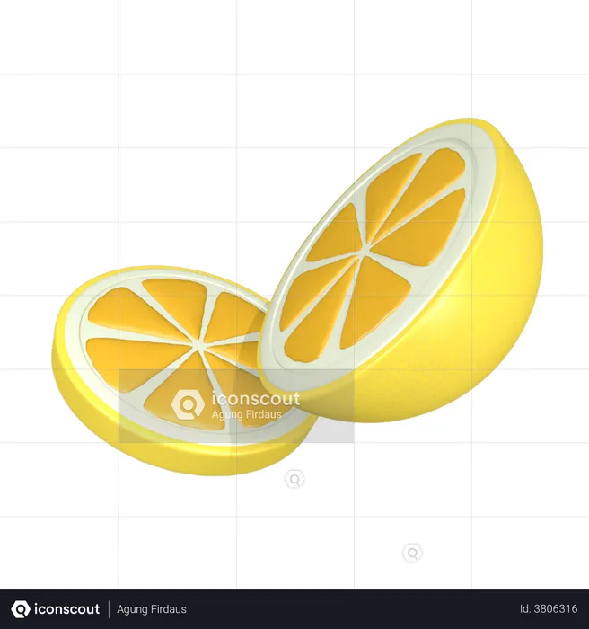 Citron  3D Illustration