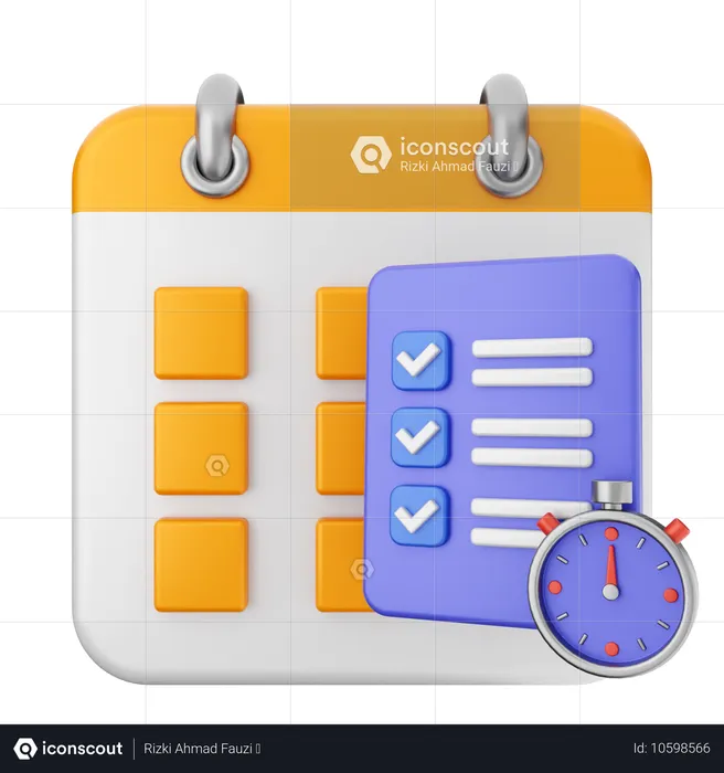 Check Calendar  3D Icon