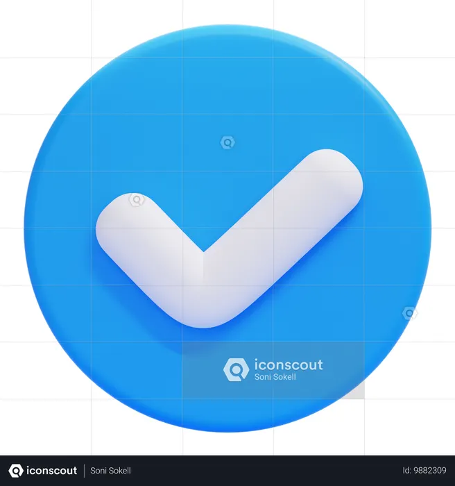 Check Circle  3D Icon