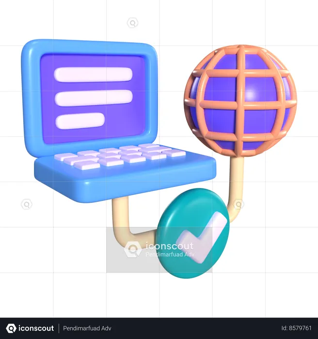 Check Connection  3D Icon