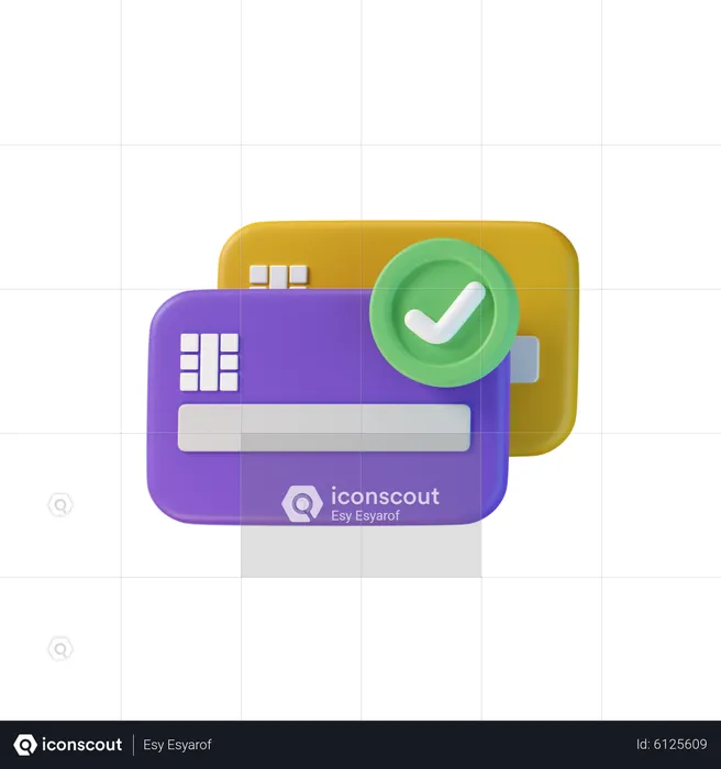 Check Credit Card  3D Icon