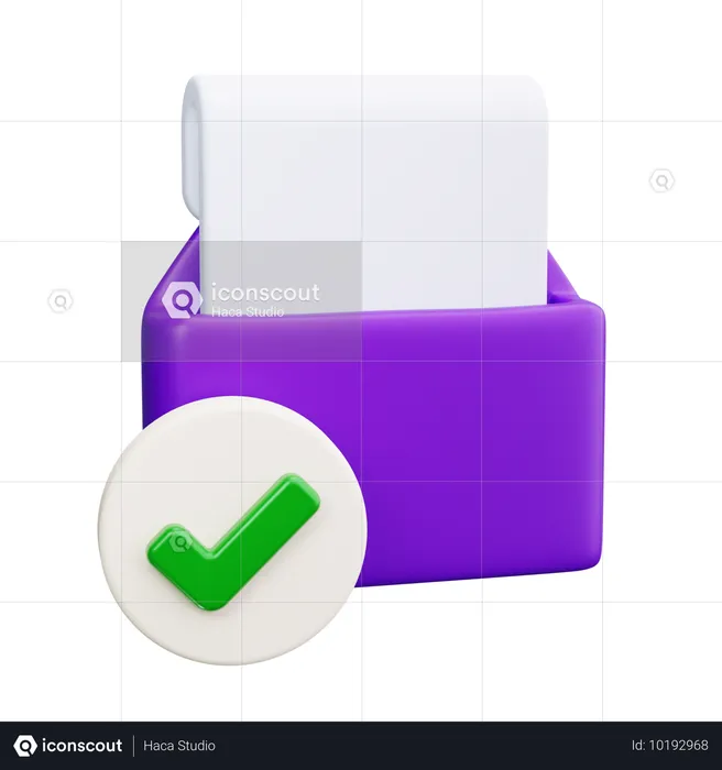 Check Email  3D Icon