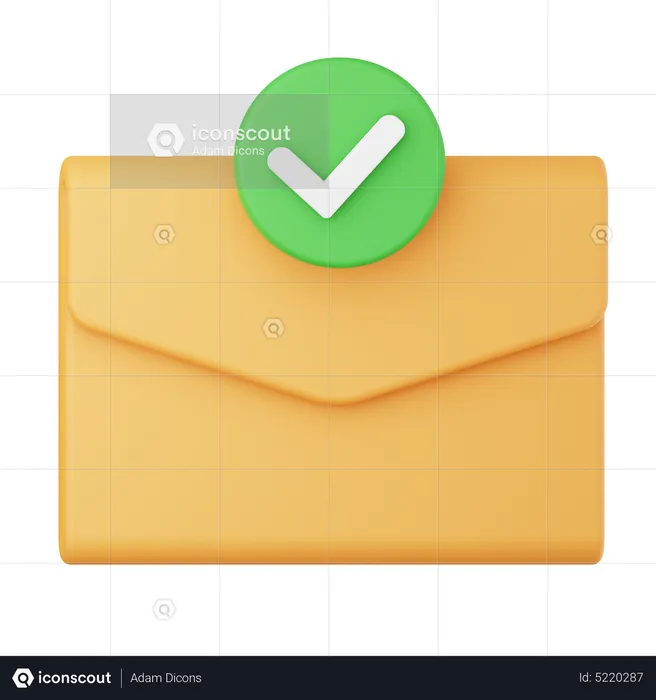 Check Email  3D Icon