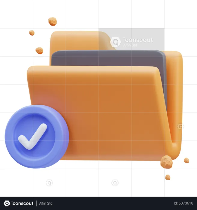 Check Folder  3D Icon