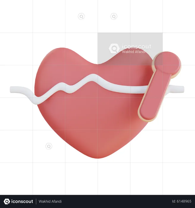 Check Heartbeat  3D Icon