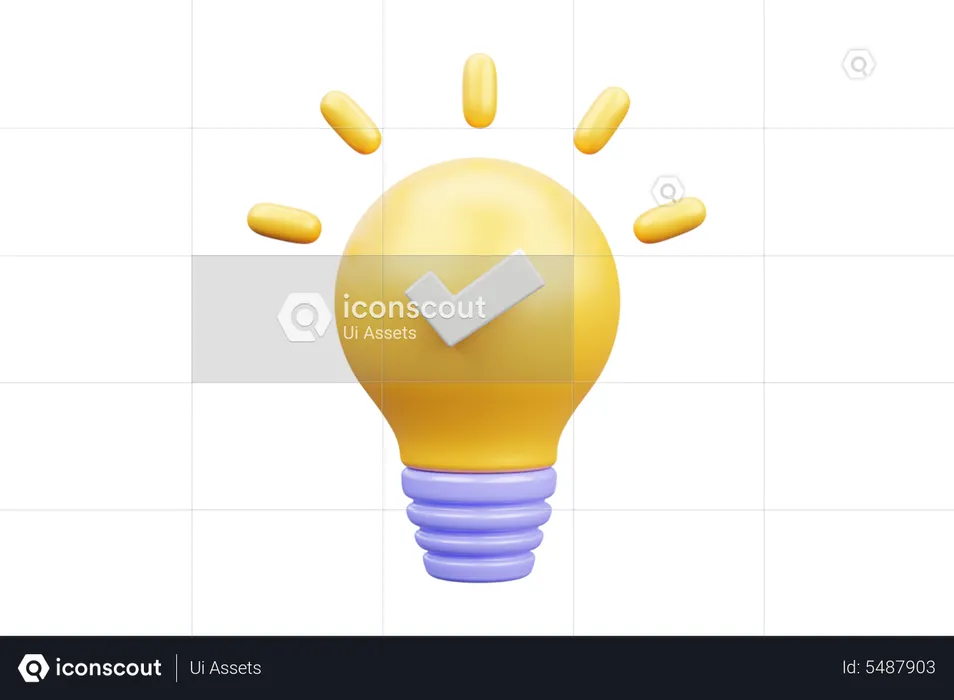 Idee prüfen  3D Icon