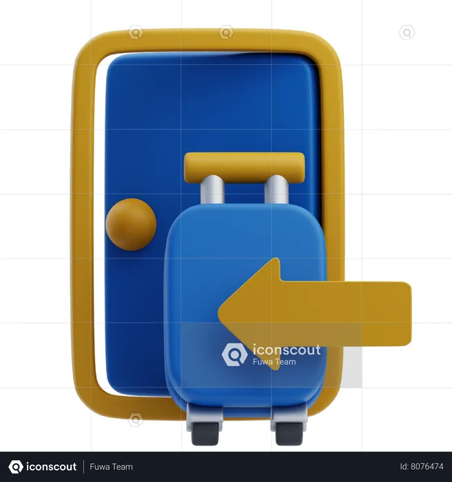 Check-in do hotel  3D Icon