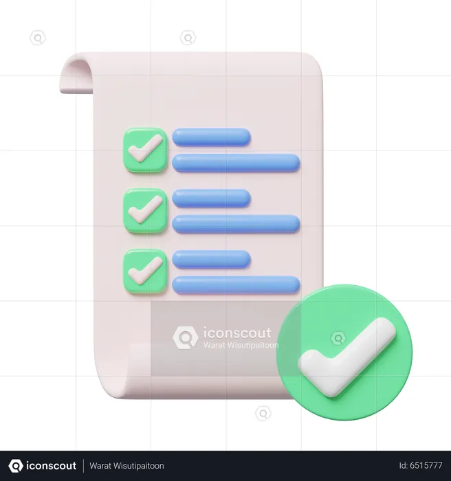 Check List  3D Icon