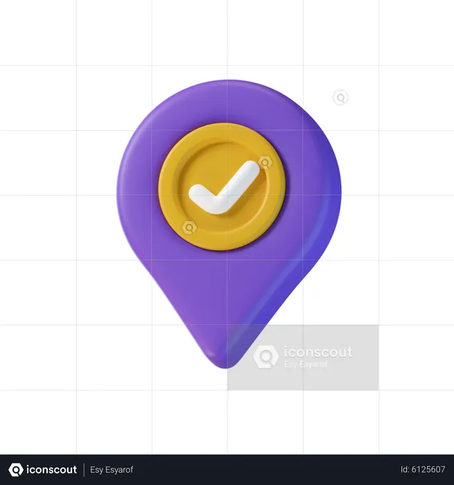 Check Location  3D Icon