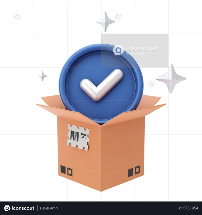 Logistik prüfen  3D Icon