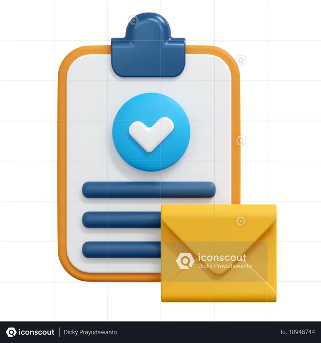 Check Mail Message  3D Icon