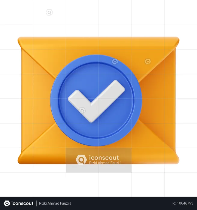 Check Mail Message  3D Icon