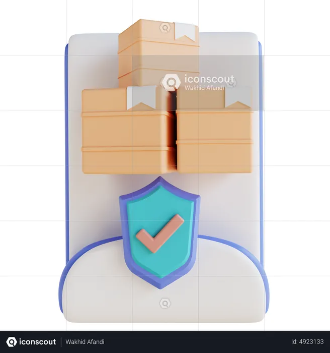 Check Package Security  3D Icon