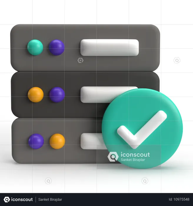 Check Server  3D Icon