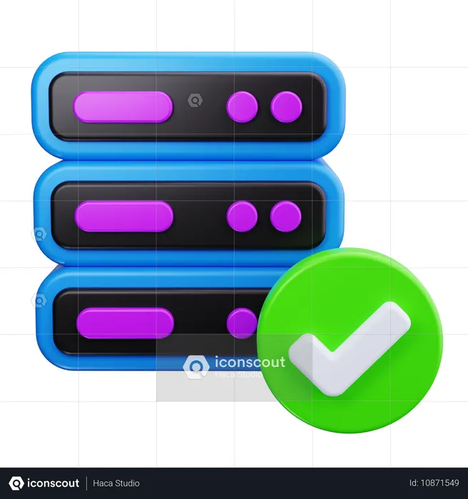 Check Server  3D Icon