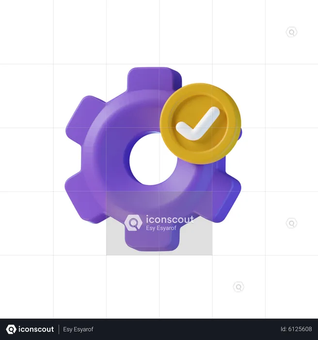 Check Settings  3D Icon