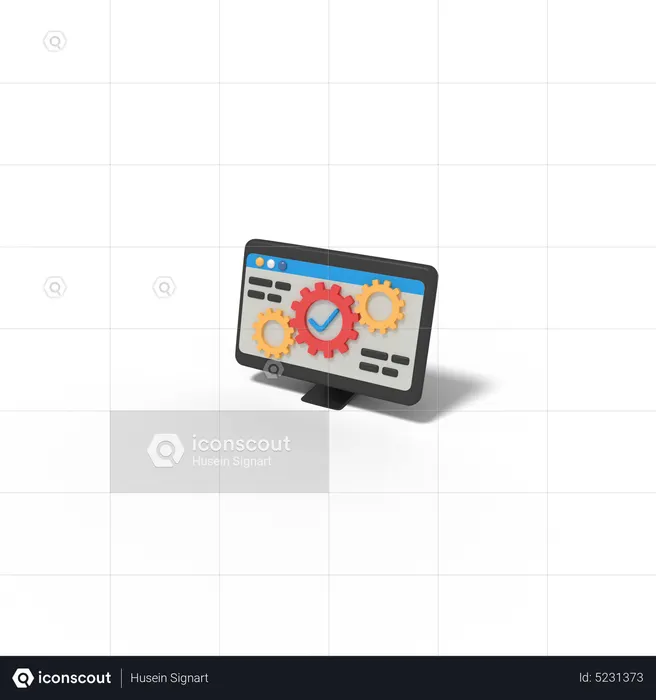 Check Web Setting  3D Icon