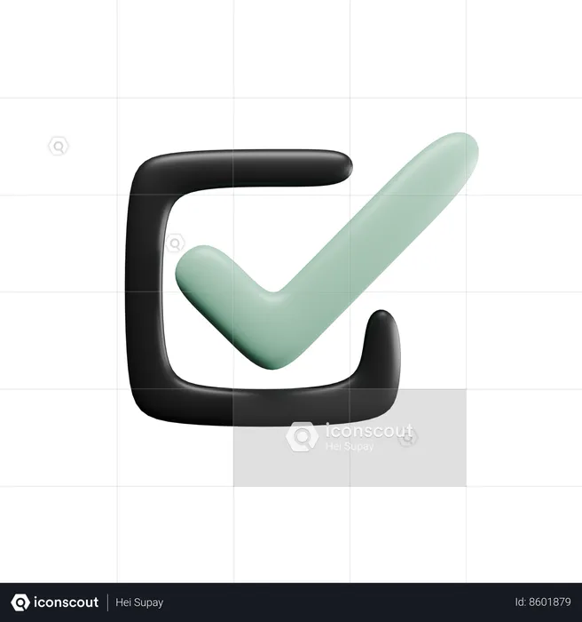 Checkbox  3D Icon