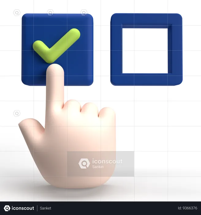 Checkbox  3D Icon